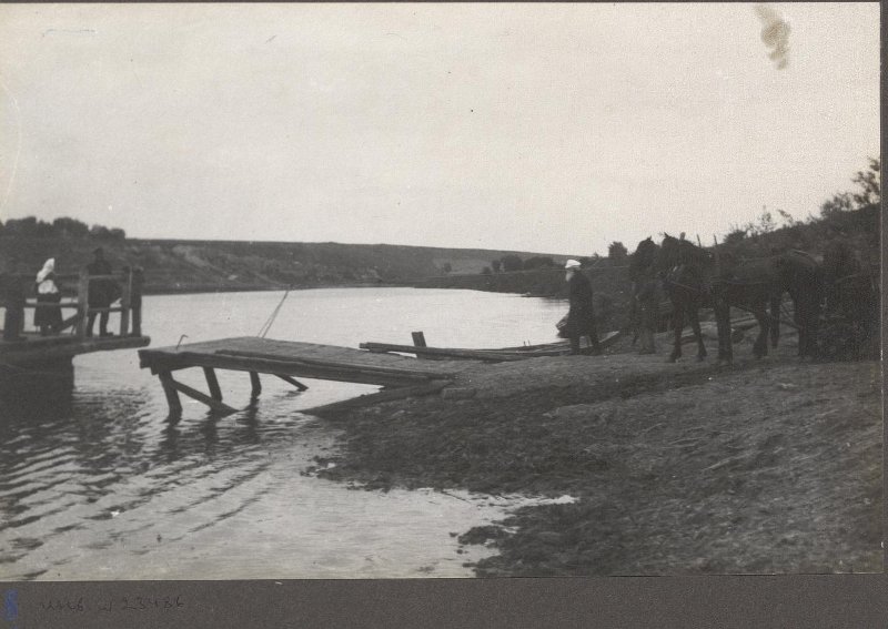 Л.Н. Толстой на берегу реки Зуши (по пути из Затишья в Мценск)