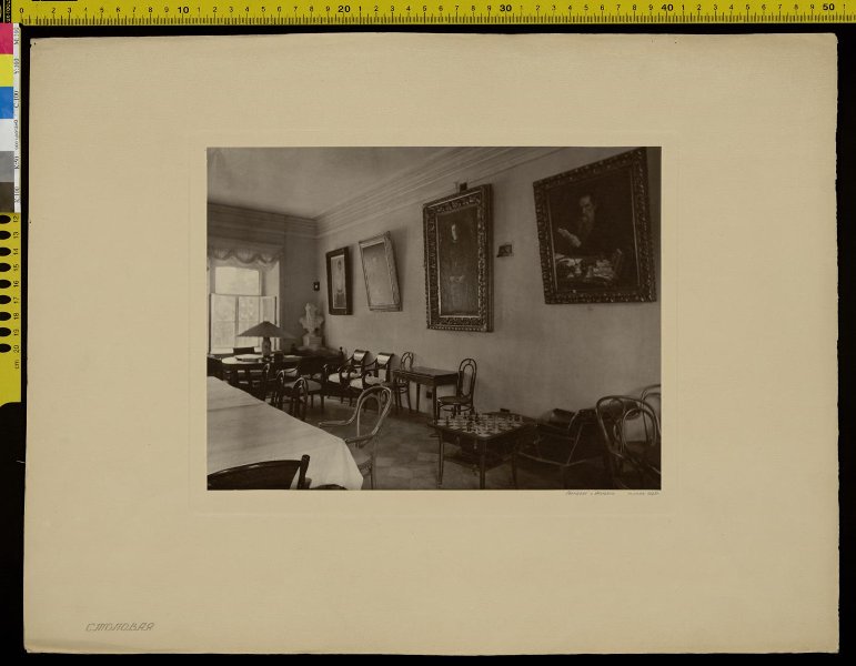 Уголок зала с бюстом Л.Н. Толстого работы И.Е. Репина (1891 г.)