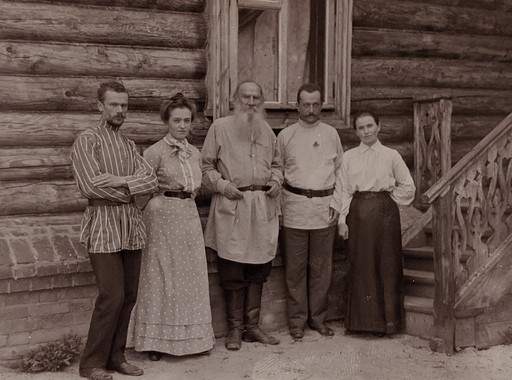 Л.Н. Толстой в гостях у А.Б. Гольденвейзера